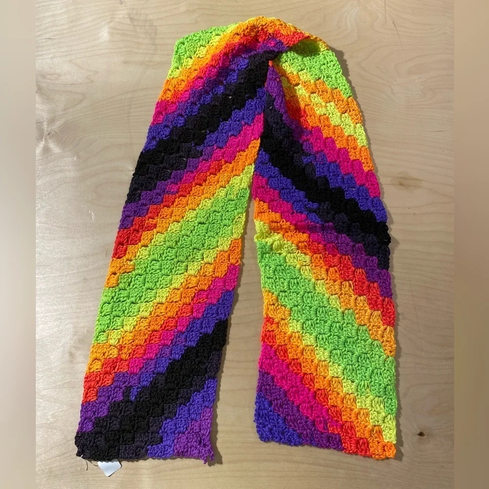 Colorful Crochet Scarf (OS)